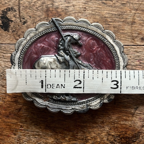 “End Of The Trail” Western Cowboy Belt Buckle - Picture 4 of 5